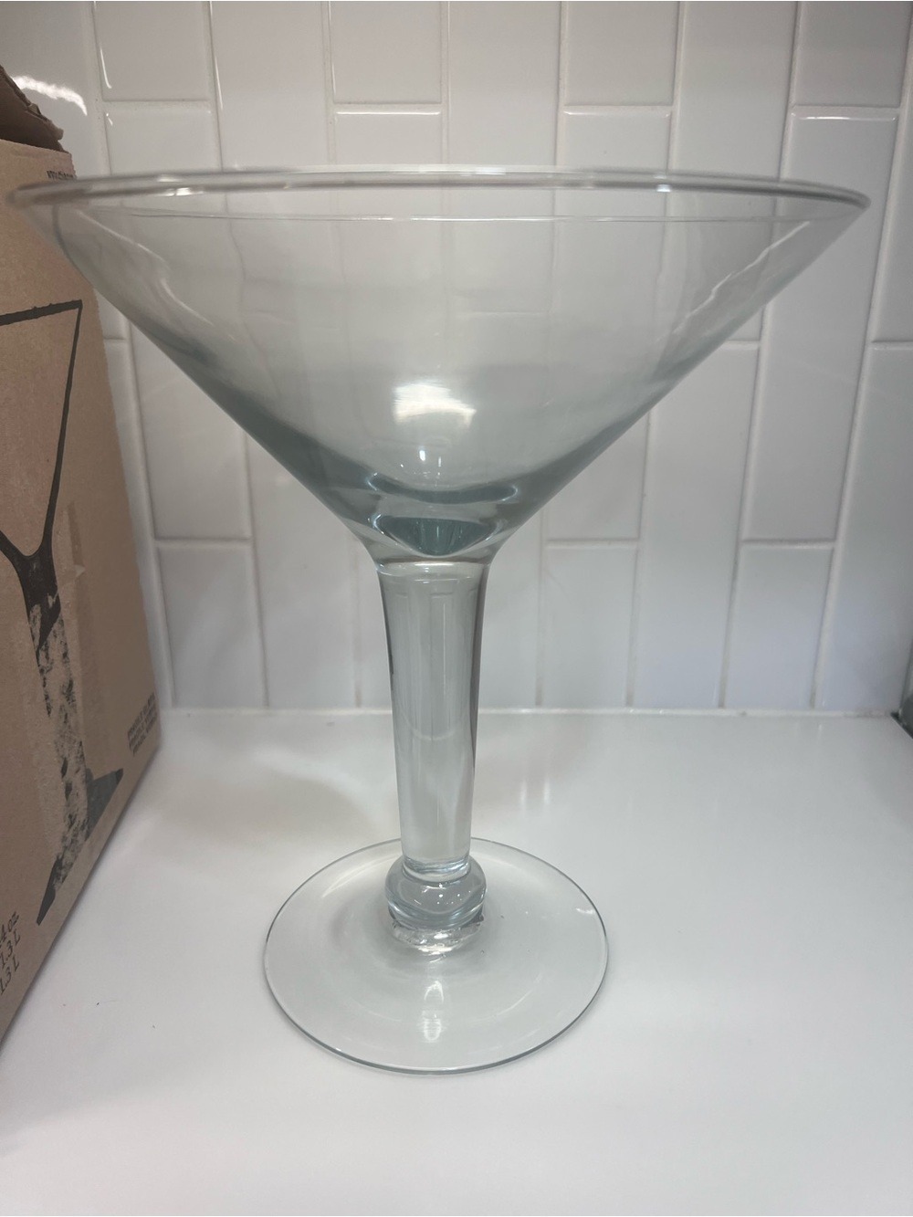 Libbey CRISA 44 Oz Large Giant Martini Cocktail Margarita Glass 10” Tall New